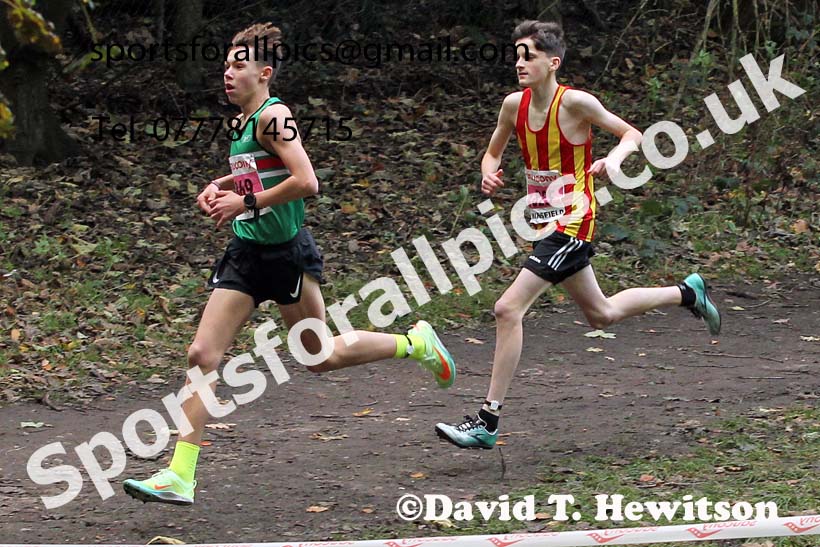 Boys under-15s 2021 National Cross Country Relays, Berry Hill Park, Mansfield. Photo: David T. Hewitson/Sports for All Pics